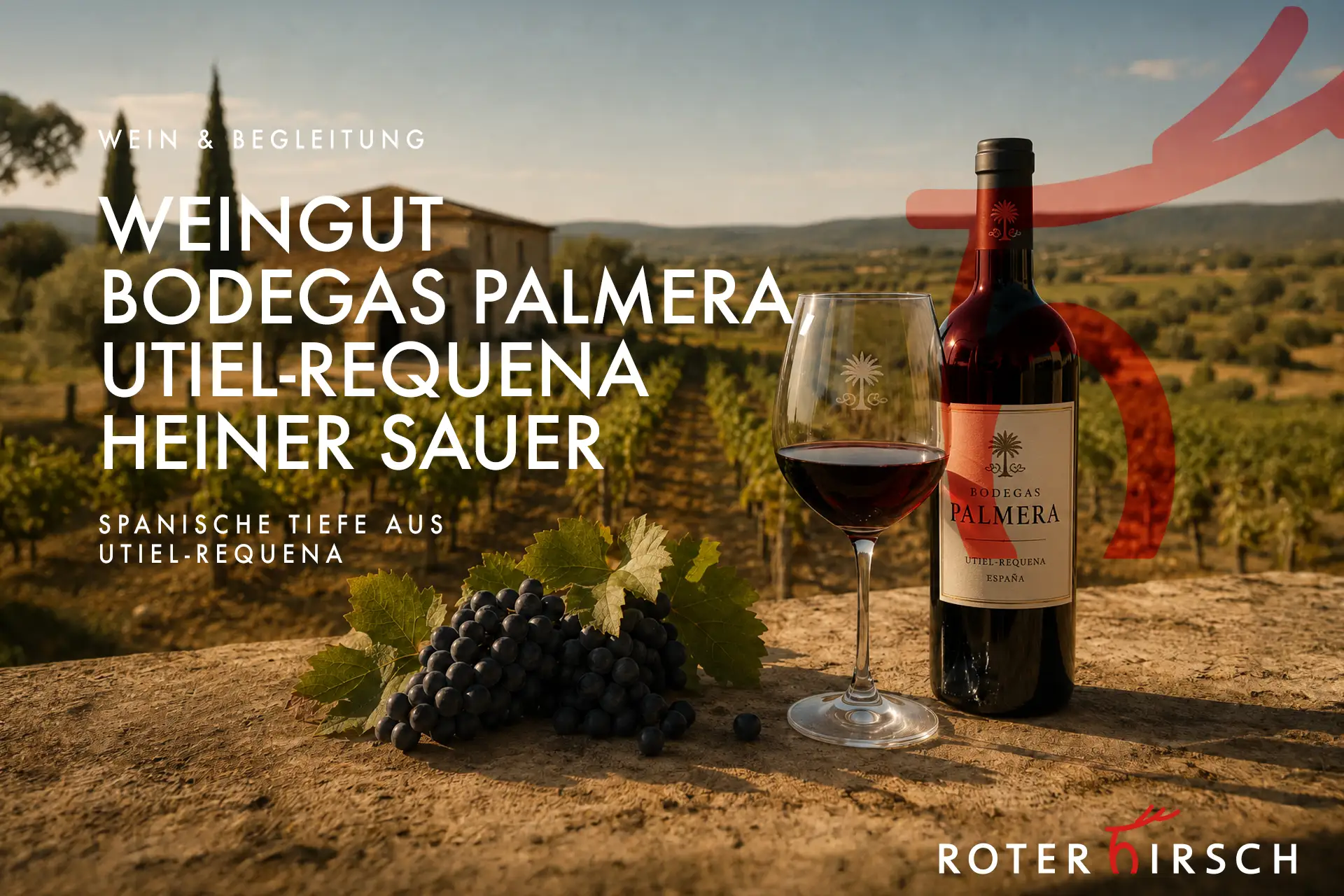 Bodegas Palmera – Rotwein aus Utiel-Requena Bodegas Palmera Rotwein aus Utiel-Requena als Weinbegleitung im ROTEN HIRSCH Heusweiler