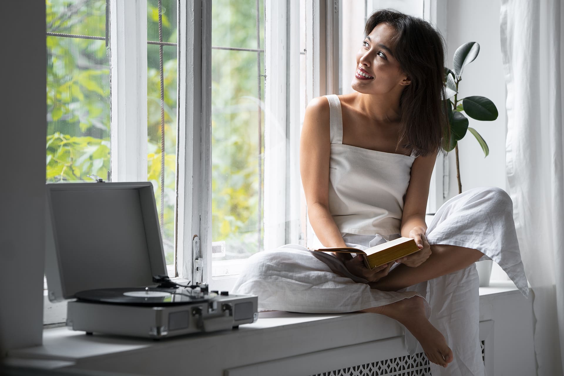 front-view-woman-wearing-linen-clothing-home
