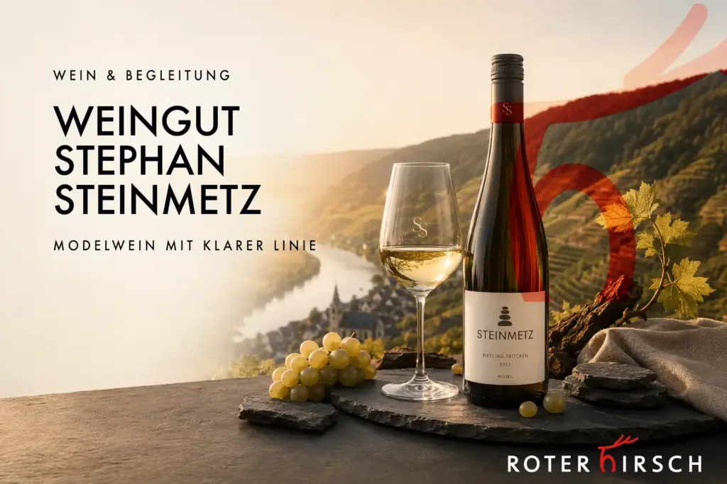 Weingut Stephan Steinmetz von der Mosel als Weinpartner des ROTEN HIRSCH in Heusweiler
