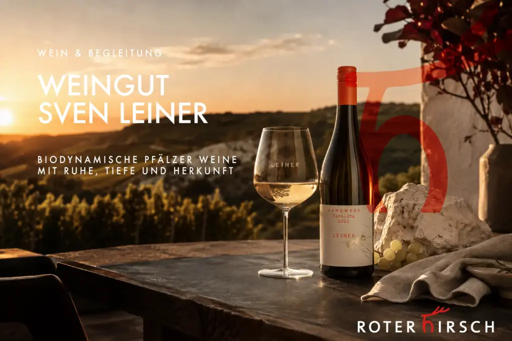 Weingut Sven Leiner aus der Pfalz als Winzerpartner des ROTEN HIRSCH in Heusweiler